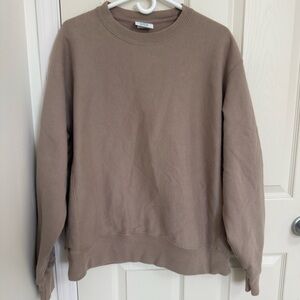 Large Champion Taupe Reverse Weave Sweatshirt